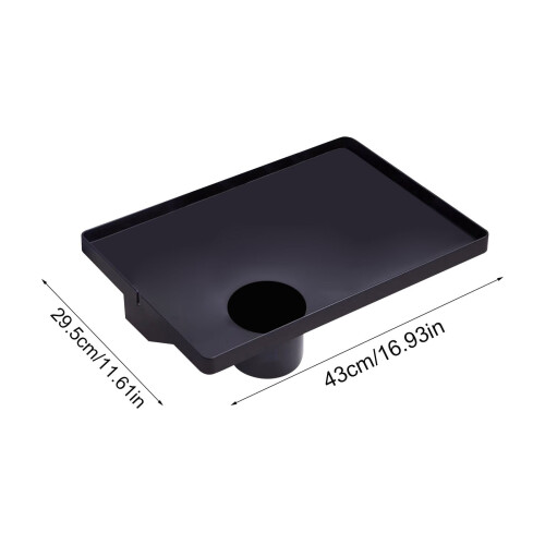 Foldable Bedside Shelf Black for Dorm Bunk Beds 2