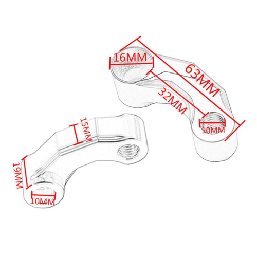 Motorcycle Rearview Mirror Extension Bracket 1