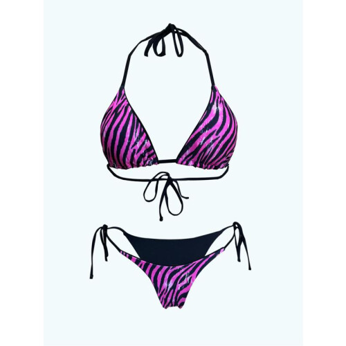 Women's leopard print bikini set with removable pads 2 piece 2