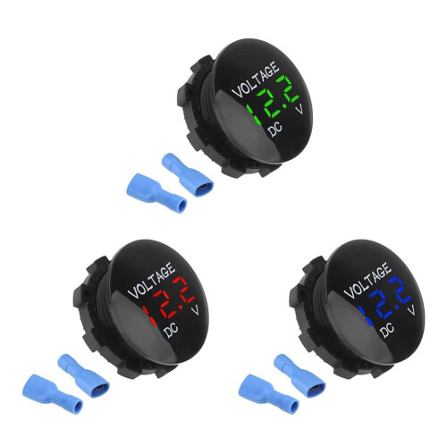 D3 Voltage Table LED Digital Voltmeter DC Battery Gauge 2