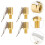 Car Tire Air Chuck Brass Open End 4 Pcs 8