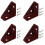 Heavy Duty Corner Shelf Brackets Metal 4-Pack 2