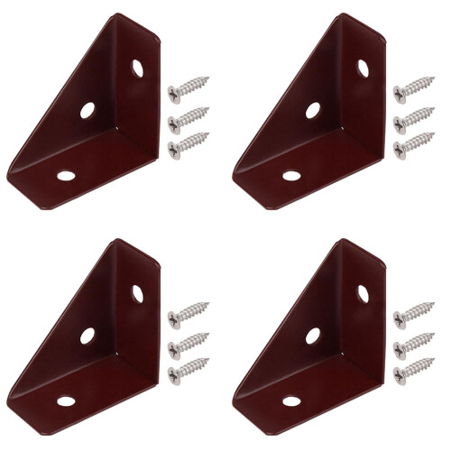 Heavy Duty Corner Shelf Brackets Metal 4-Pack 1