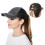 Women's Baseball Cap with Ponytail Hole Vintage Washed Dad 2