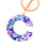Alphabet Initial Keychain for Women A-Z Epoxy Charm 7