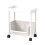 Plastic Storage Rack with Wheels White 30x20x89.5 cm ABS 2