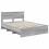 VidaXL vidaXL Bed Frame Grey Sonoma 150 x 200 cm Engineered Wood 2