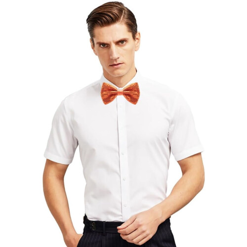 Men's Pre-Tied Bow Tie Shiny Sequin Adjustable 1