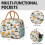 Lunch Tote Bag Leakproof Mushroom Design 1 Pack 6