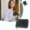 RFID-Blocking Passport Wallet Leather Travel Pouch with 2
