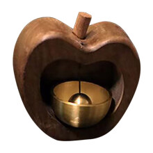 Copper Magnetic Doorbell Wind Chime Peach Wood 3.74x2.36 in