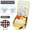 Bee Pattern Insulated Lunch Bag Waterproof Thermal Lining 2