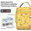 Bee Pattern Insulated Lunch Bag Waterproof Thermal Lining 3