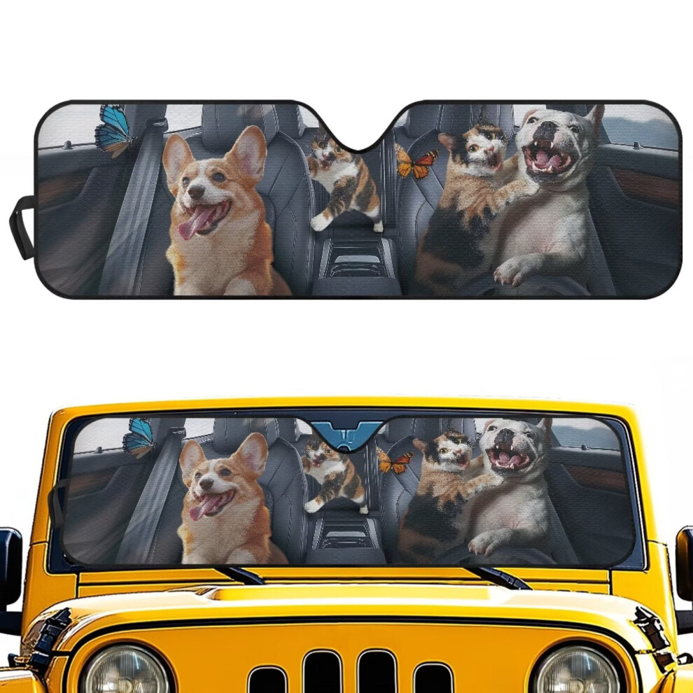 Windshield Sun Shade For Jeep Wrangler Jl/Jlu & Gladiator 9085618046405