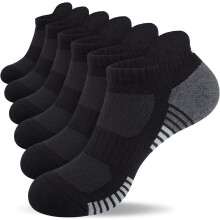 Athletic Running Ankle Socks Low Cut Cushioned 6 Pairs