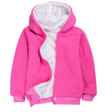 Girls Hooded Windproof Jacket Hot Pink Size 2-3 Years