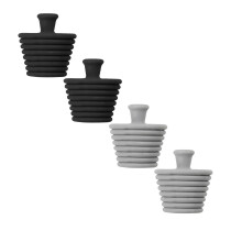 Silicone Bathtub Stopper and Overflow Cover 4 pcs 1.2 inch