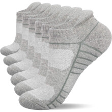 Athletic Running Ankle Socks Low Cut Cushioned 6 Pairs