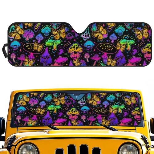 Foldable Windshield Sun Shade for Jeep Wrangler JL/JLU &