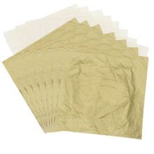Golden Leaf Foil Sheets 5.5 x 5.5 Inches 100 Pcs