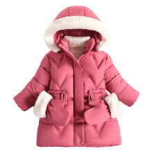 Winter Snow Coat for Girls Hooded Warm Padded Jacket Size