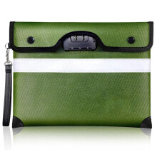 Fireproof Document Bag with Lock and Zipper 1 Pack