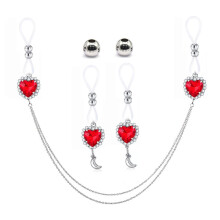 Rhinestone Nipple Chain Non-Piercing Bra Chain 1 Piece