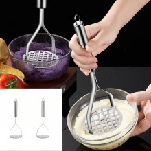 Stainless Steel Potato Masher 10.03 Inch Heavy Duty 2PCS