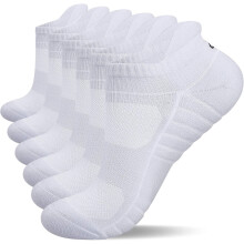 Athletic Running Ankle Socks Low Cut Cushioned 6 Pairs