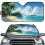 Coconut Tree Car Sun Shade UV Protection 1 Piece 1