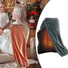 Heated Blanket Shawl Electric Portable Warm Throw for Adults