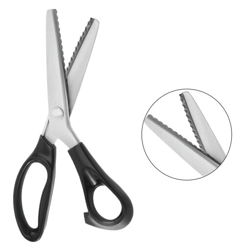 9 inch Pinking Shears Fabric Scissors Scallop Edge