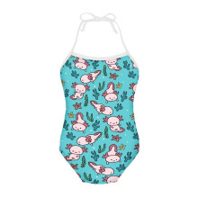 Lace-Up One-Piece Bathing Suit for Girls Size 1-2 Years