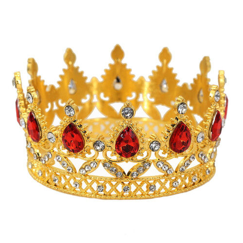 Alloy Crown Cake Topper with Rhinestones Type 3