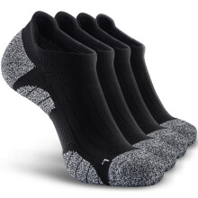 Men's No Show Compression Athletic Socks 4 Pairs