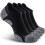 Men's No Show Compression Athletic Socks 4 Pairs 1