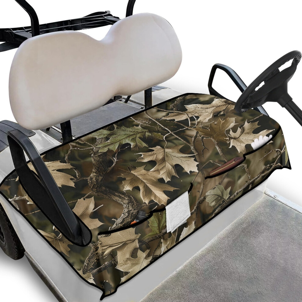Camouflage Golf Cart Seat Covers 2-Passenger With 4 Pockets 9085618079052
