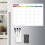 Magnetic Fridge Calendar Whiteboard Monthly Chart with 2