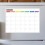 Magnetic Fridge Calendar Whiteboard Monthly Chart with 3