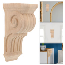 Vintage Wood Wall Corbels Set 6.88 x 2.95 x 2.95 in