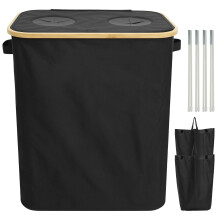 Foldable Kitchen Recycling Bin 140L with Lid and Removable