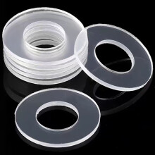 Clear Plastic Flat Washers Sealing Gaskets 100 pcs