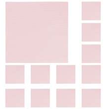 Cotton Embroidery Fabric 30x30cm Solid Color with Grid 12