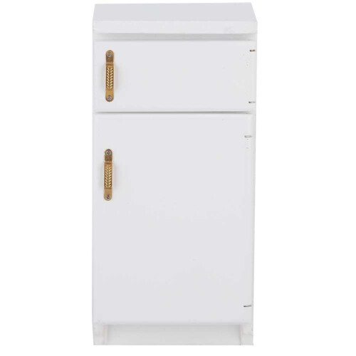 White Mini Refrigerator Model 1:12 Scale