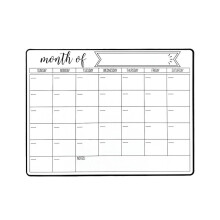 Magnetic Fridge Calendar Board Clear Acrylic Weekly