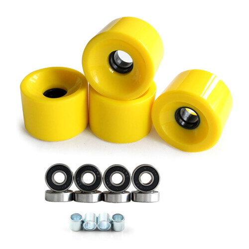 Roller Skate Wheels 78A Soft Cruiser 4 pcs with Bearings