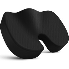 Seat Cushion Memory Foam Office Chair Pad Black