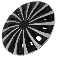 Round Silver Black Wheel Hub Caps for Vehicles 12 Inch