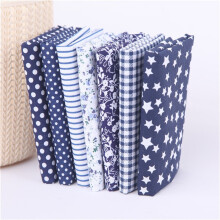 Cotton Quilting Fabric Bundles Fat Quarters 7PCS 25x25cm