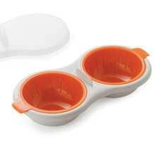 Microwave Egg Poacher Food Grade Double Cup 2-Pack